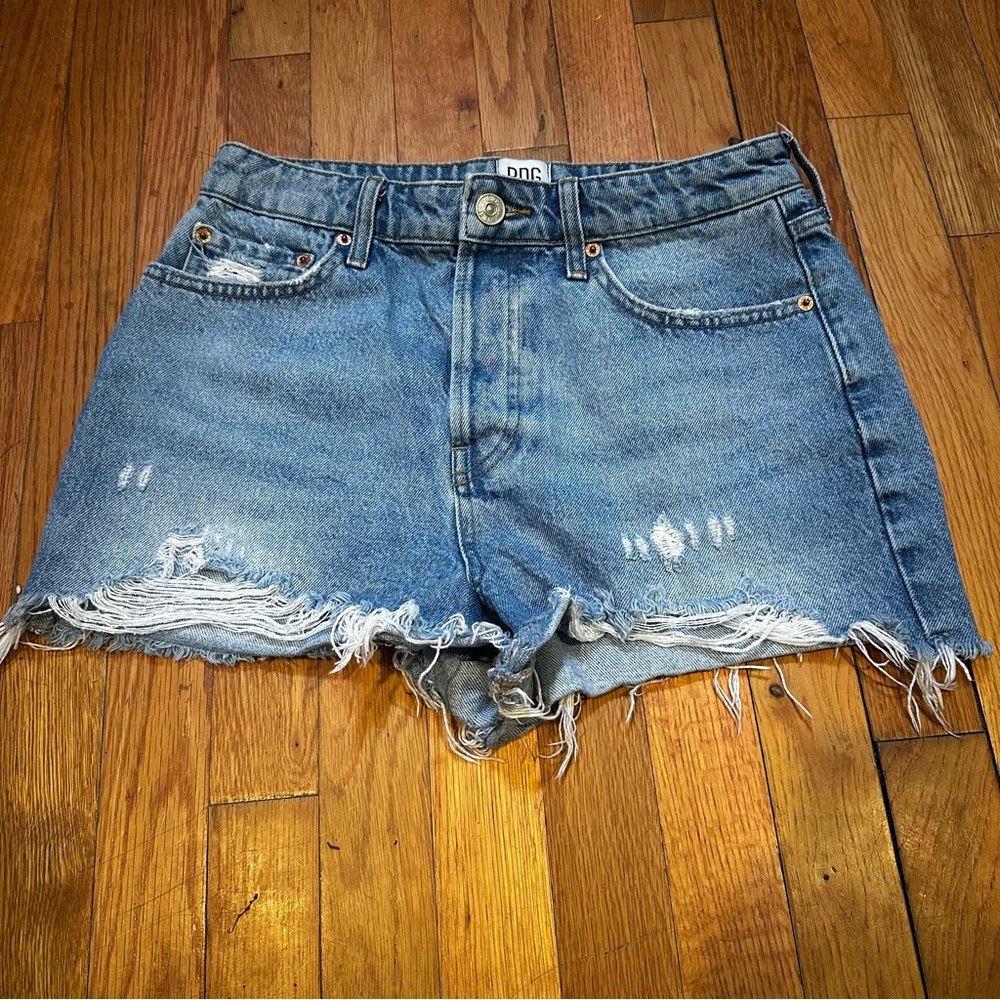 BDG Jean‎ Shorts Womens 29 Blue Denim Distressed Summer Cutoff Button Fly